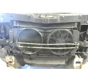 Дифузор із вентиляторами охолодження радіатора кондиціонера на Volkswagen Crafter Фольксваген Крафтер 2011-2016